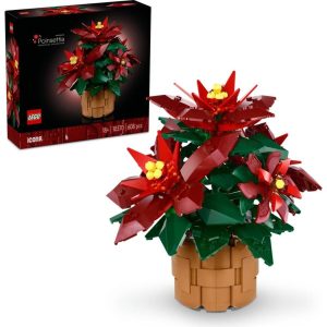 LG10370-Icons Ponssetya 10370 Yetişkinler İçin Atatürk Çiçeği (Poinsettia) Yapım Seti (608 Parça)