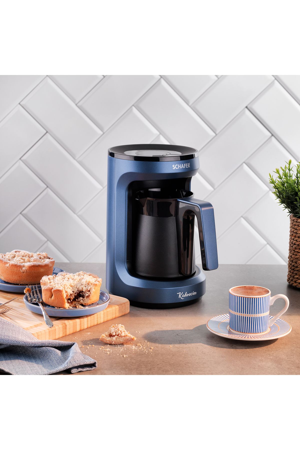 2SE383-25002-MAV01-Kahvecim Otomatik Türk Kahve Makinesi-mavi